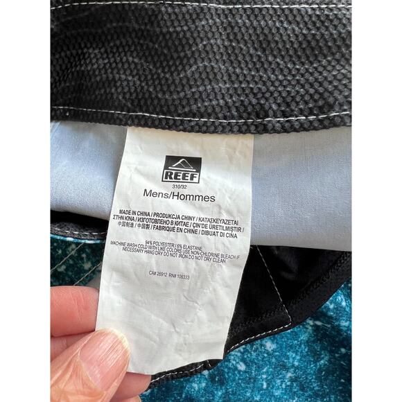 Reef Men's Boardshorts Swim trunk, beach Blue Size 38 - Picture 7 of 7